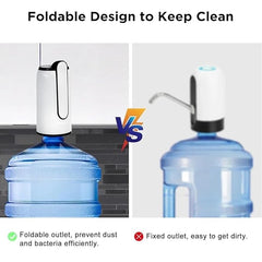 Portable Wireless Water Dispenser Pump for 20 Litre Bottle Automatic Water Pump with Led Digital Display Water Dispenser Hot and Cold Smart Touch Rechargeable