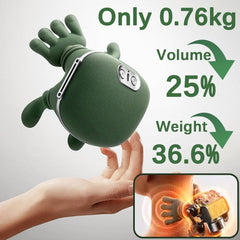 Bionic Heated Massager, Wireless Portable Shiatsu Neck and Back Massager, Electric Deep Tissue 4D Kneading Massage, Simulated Human Hand Design for Pain Relief and Muscle Relax