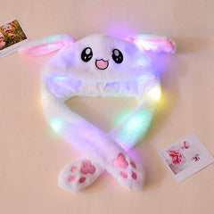 Cute Rabbit Plush Bunny Cap - The Ears Pop Hat Funny Bunny