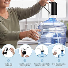 Rechargable Automatic Wireless Water Dispenser Pump for 20 Litre Water Bottle Can with Portable C Type Charging Cable (Food Grade, 4W),Pack of 1